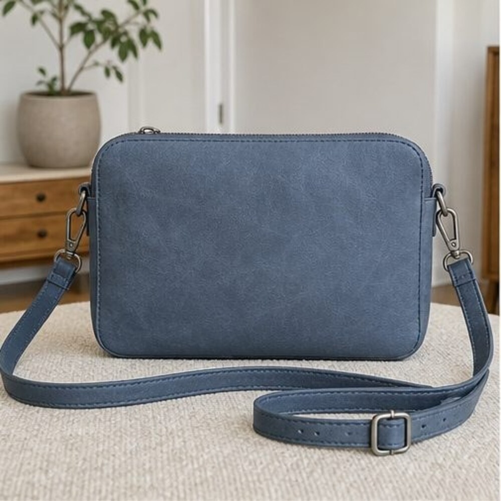 Ivory Zip Crossbody Bag